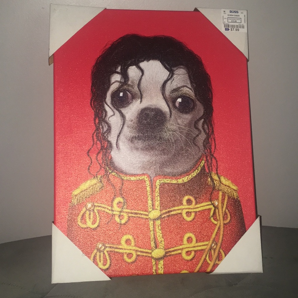 Canvas dog picture